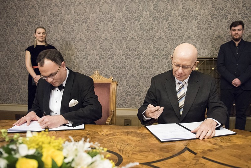 David Mareček a Jiří Bělohlávek, foto Petra Hajská