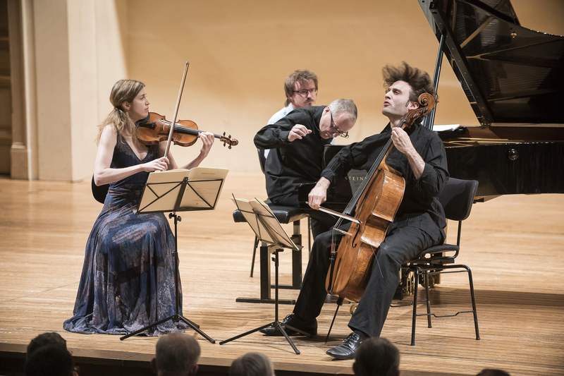 Alexander Lonquich, Vilde Frang, Nicolas Altstaedt, foto Pražské jaro / Petra Hajská