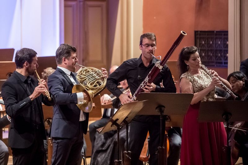 Walter Auer, Radek Baborák, Bence Bogányi a Clara Dent, foto Petra Hajská