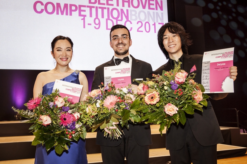 Ho Jeong Lee, Alberto Ferro a Tomoki Kitamura, foto Dan Hannen