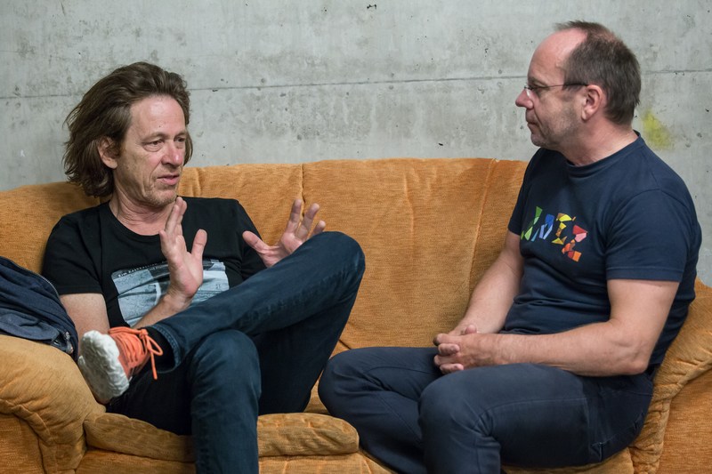 Dominic Miller s autorem článku, foto Michal Sýkora