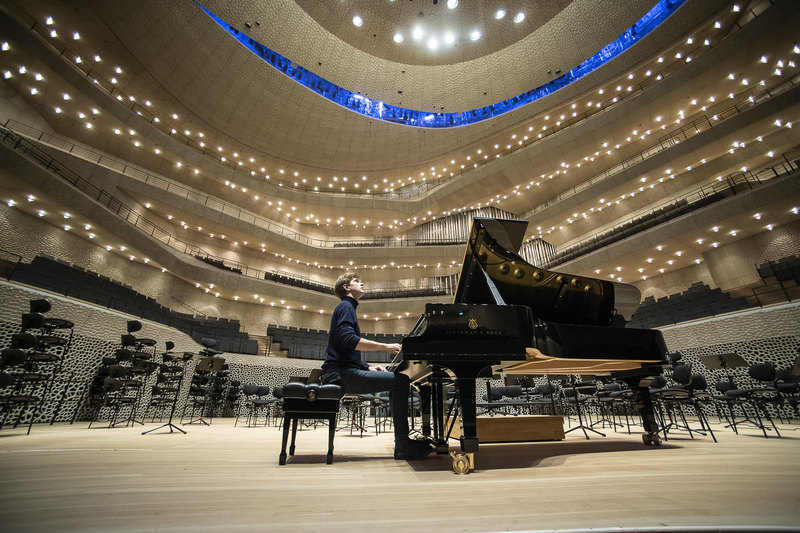 Jan Lisiecki (fotografie ze zkoušky), foto Petra Hajská