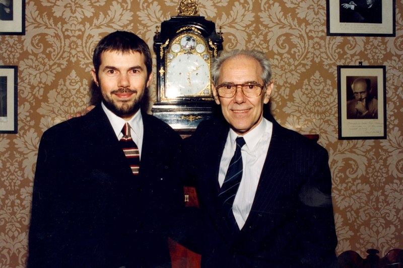 Petr Eben se synem Markem, foto Zdeněk Chrapek