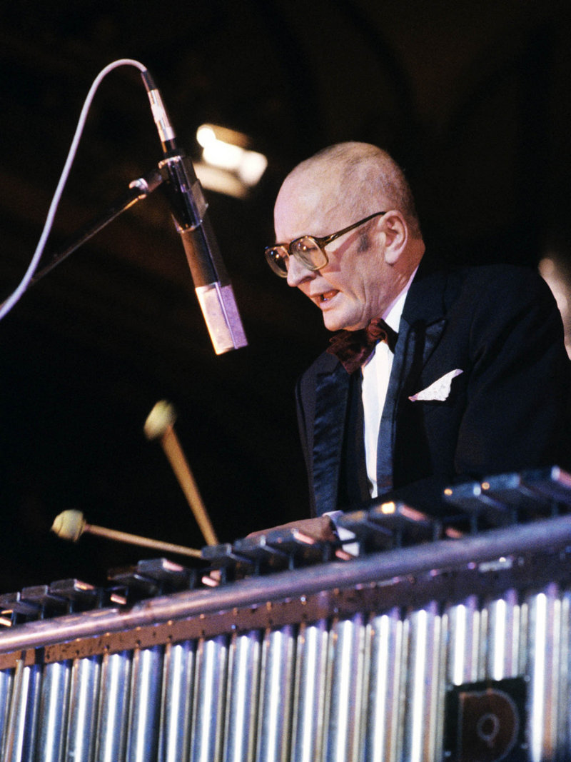 Karel Velebný na jazzovém festivalu v Praze 1986, foto ČTK