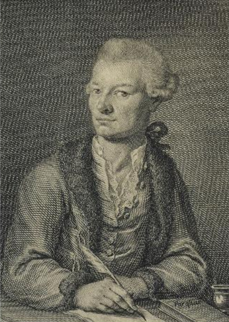 Johann Gottlieb Stefanie mladší (1741 – 1800), libretista Bártův a Mozartův (portrét Josefa Bárty není znám)