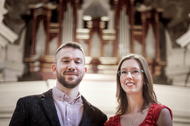 Jan Rotrekl a Pavla Salvová, foto Mezinárodní varhanní festival v Praze