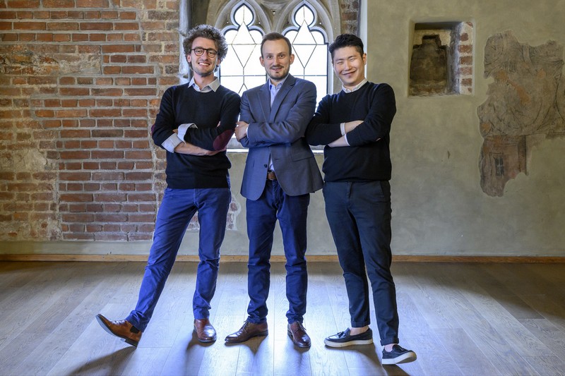 Vítězové soutěže 2019 v oboru hoboj: zleva Gabriel Pidoux, Martin Daněk a Seong Young Yun, foto Petra Hajská