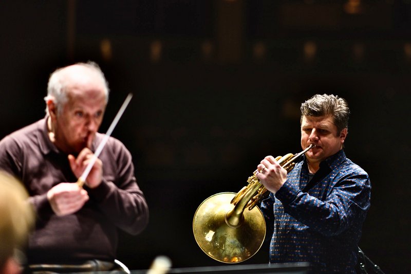 Daniel Barenboim a Radek Baborák, foto Wiener Philharmoniker/Benedikt Dinkhauser
