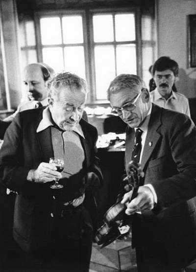 S významným americkým restaurátorem houslí Hansem Weisshaarem, foto spidlen.com