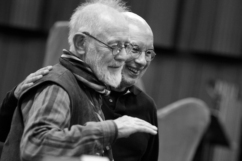 Kurt Schwertsik a Dennis Russel Davies, foto Reinhard Winkler