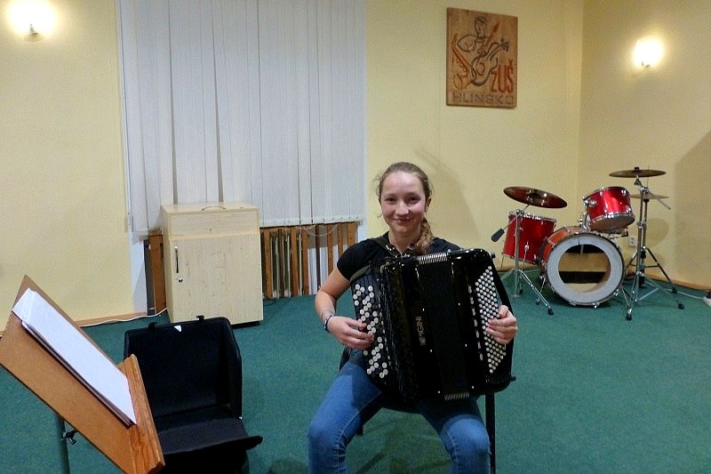 Lucie Pudilová, vítězka Open Trophée kategorie 14 a mladší, foto ZUŠ Hlinsko