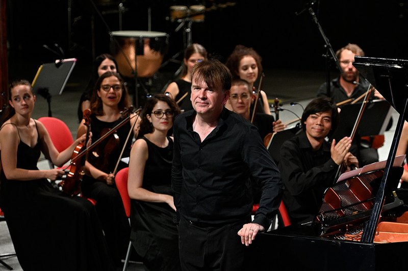 Daan Vandewalle na Ostravských dnech 2019, foto Ostravské centrum nové hudby
