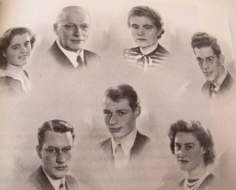 Šestnáctiletý Bernard Haitink s rodinou, 1945