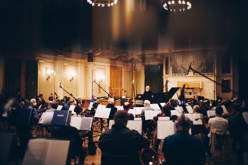 Fotografie z nahrávání alba, foto Filharmonie Brno