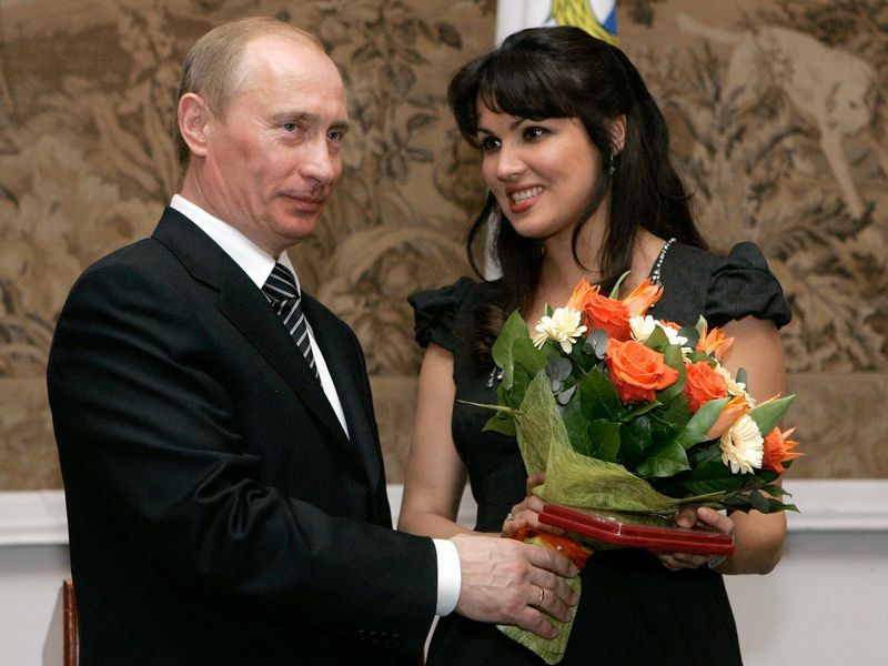 Vladimir Putin a Anna Netrebko, foto AP