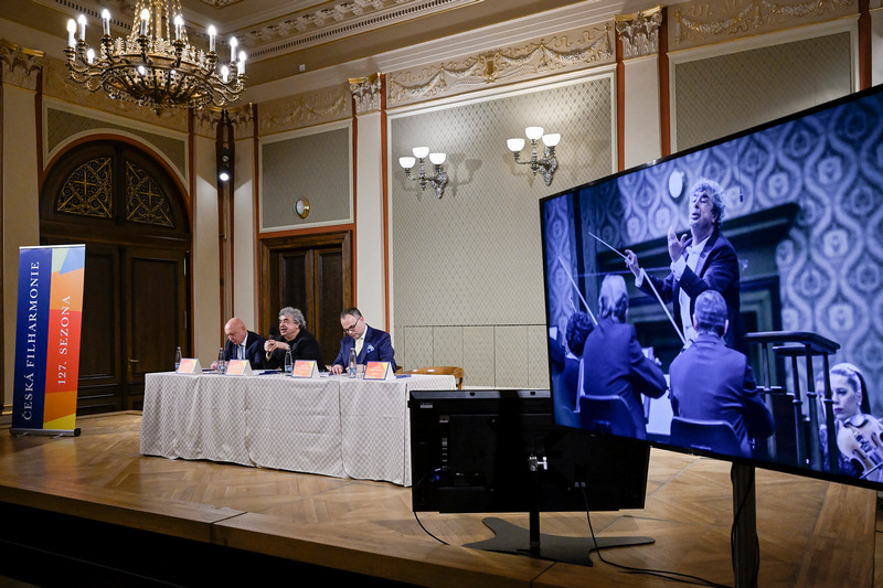 Tisková konference České filharmonie, foto Petr Kadlec