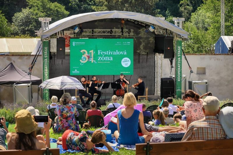 Festivalová zóna Festivalku Krumlov, foto FK