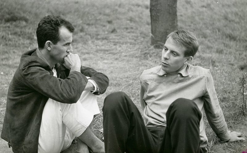 Luigi Nono a Karlheinz Stockhausen, foto Seppo Heikinheimo