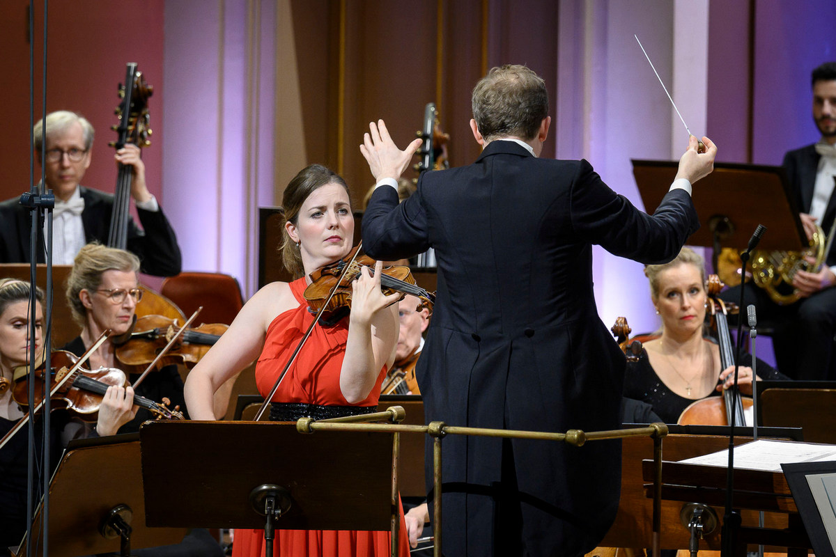 Veronika Eberle, Daniel Harding, foto Petra Hajská