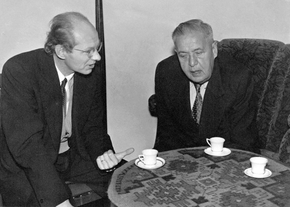 M. Šmíd a Václav Talich, 1956