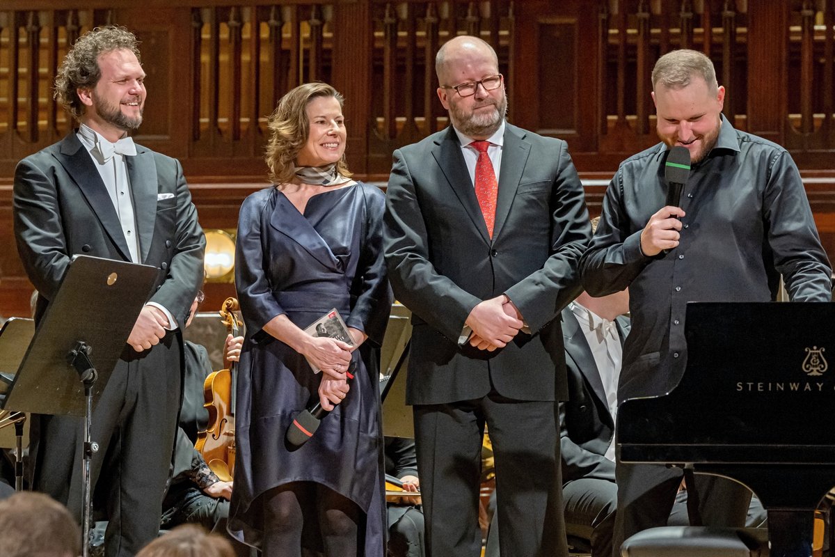 Tomáš Brauner, Iva Milerová, Daniel Sobotka, Lukáš Vondráček, Symfonický orchestr hl. m. Prahy FOK, foto Petr Dyrc