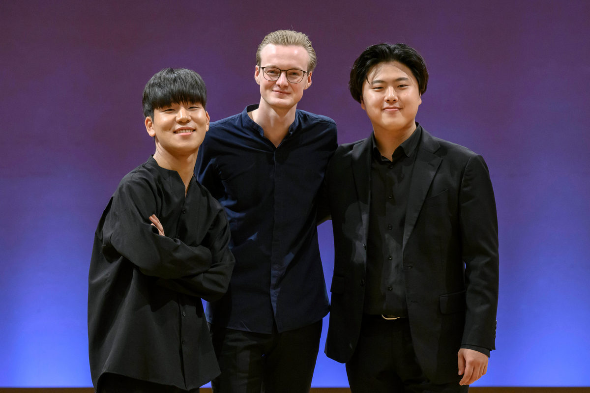 Kyungsik Shin, Sào Soulez Larivière, Eric Seohyun Moon, foto Petra Hajská