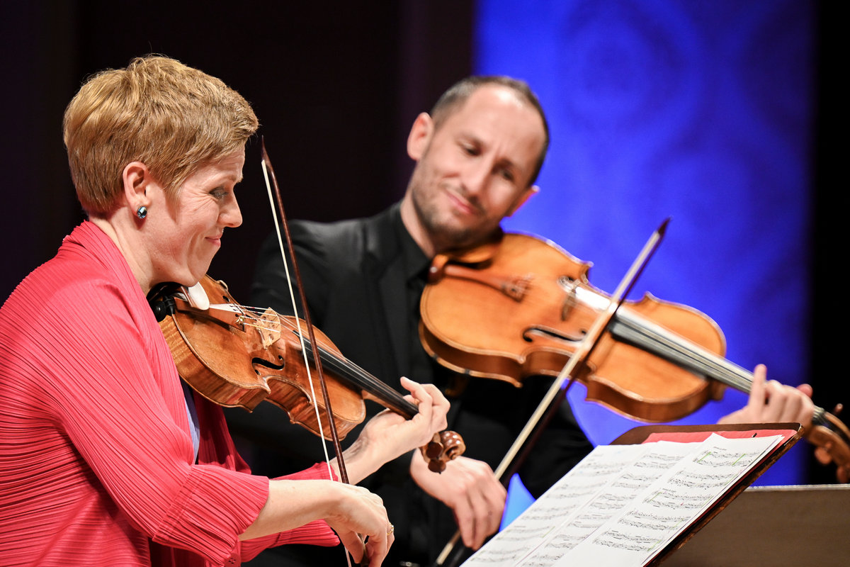 Isabelle Faust, Antoine Tamestit, foto Ivan Malý