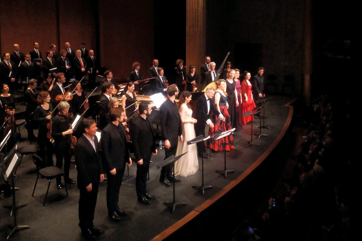 Les Talens Lyriques a solisté (při uvedení stejného programu v pařížském Théâtre des Champs-Élysées), foto Chœur de chambre de Namur
