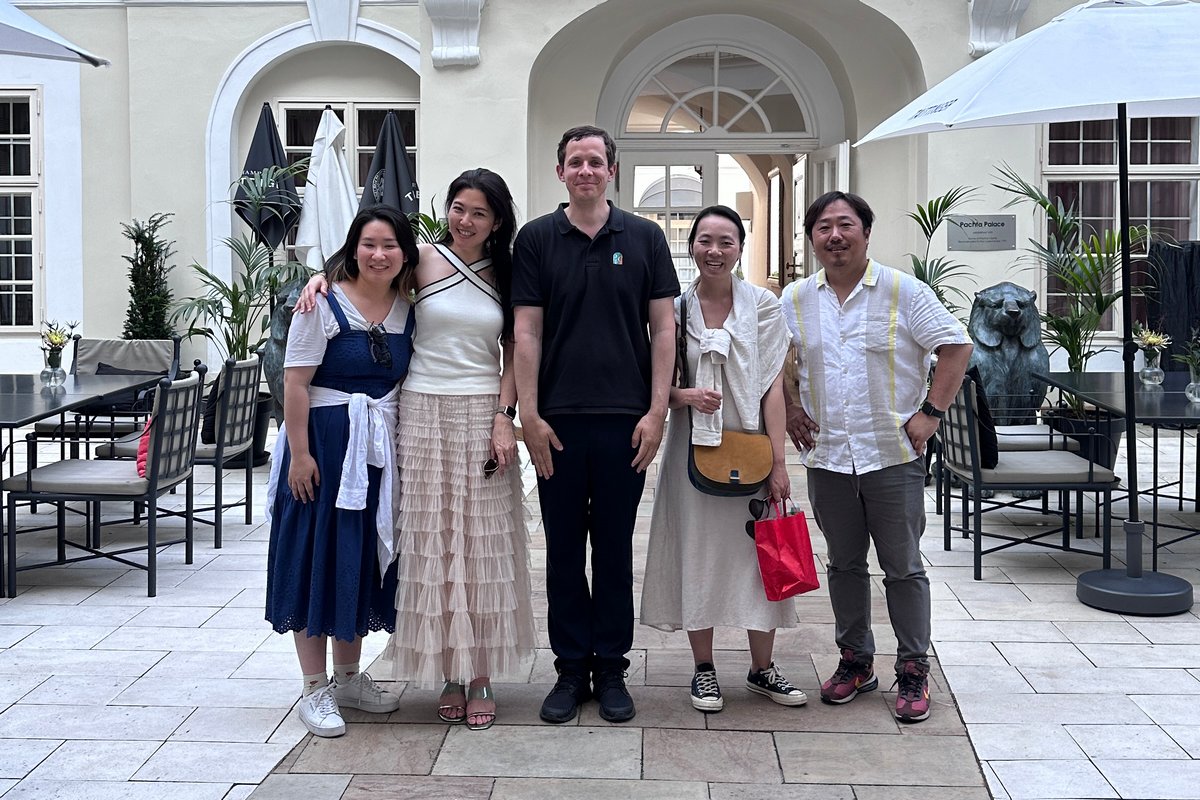 Seo Hyun Heo, redaktorka, Auditorium; Inmo An, spisovatelka a youtuberka; Michal Emanovský, ředitel Českého centra Soul; Soyeun Jung, vedoucí redaktorka, Strad; Daegwi Lee, producent a kameraman, foto Soyeun Jung