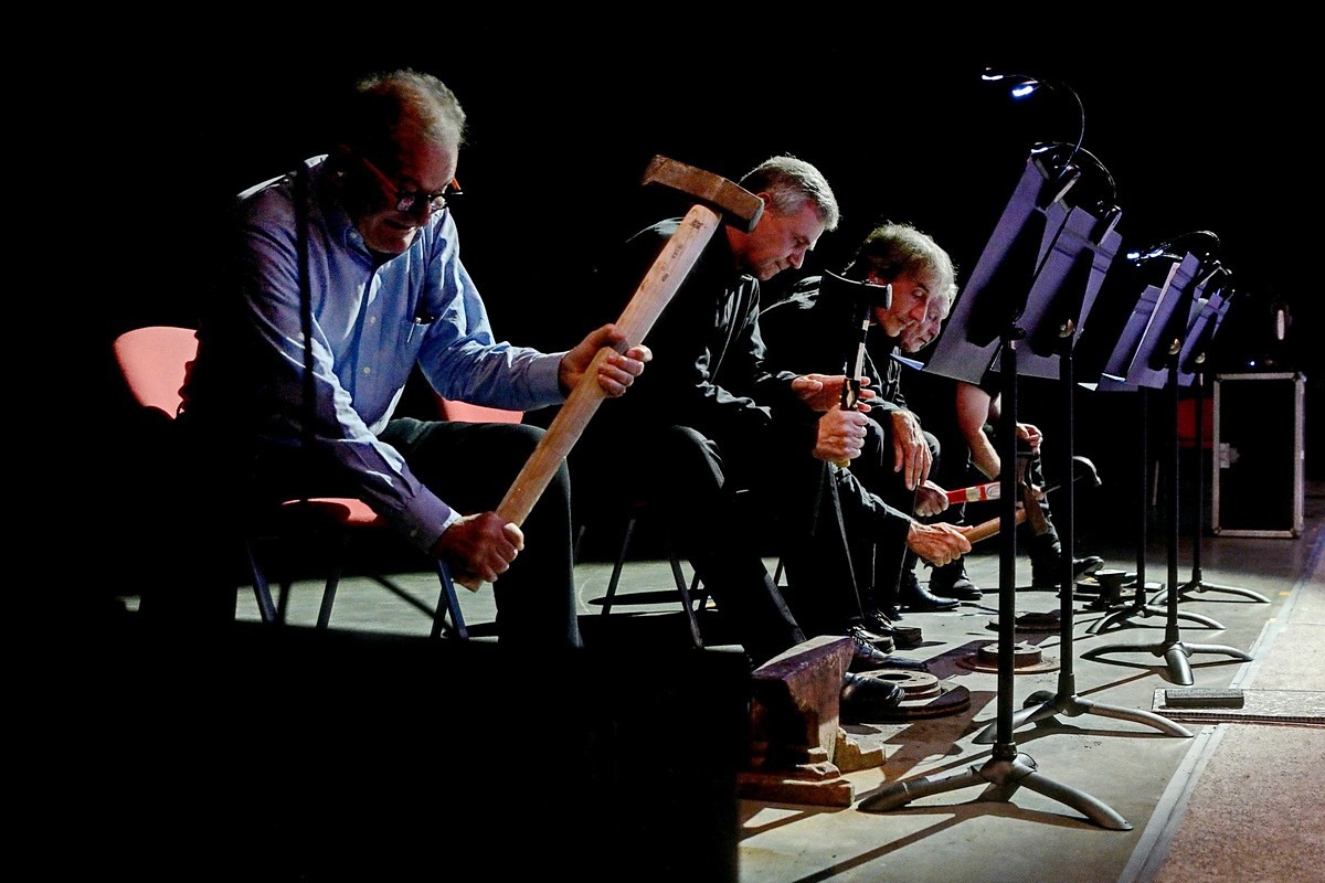 Petr Kotík, Pavel Šnajdr, Bruno Ferrandis, Zygmunt Krauze, foto Martin Popelář