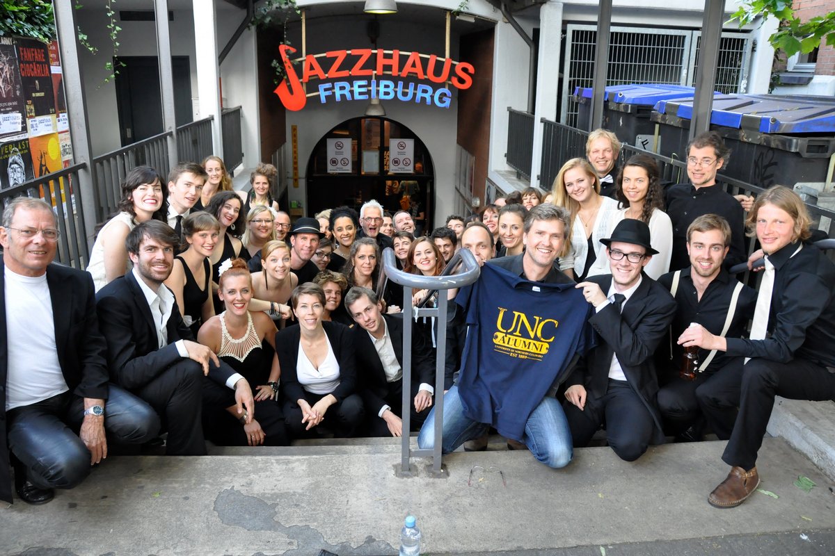 With Jazzchor Freiburg at Jazzhaus, Freiburg, Germany.