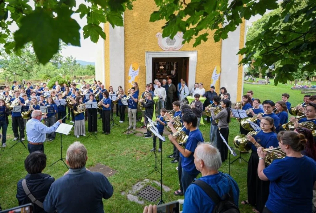 Koncert účastníků letních hornových kurzů / Foto: Barbora Fialová
